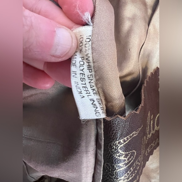 Vintage 80’s real snake skin Elodia high waisted whip snake leather pants - Picture 14 of 16